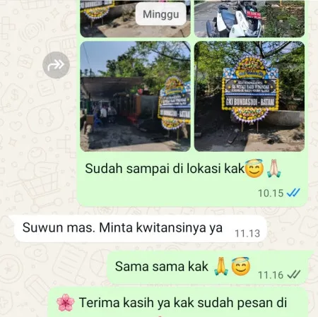 Pengiriman Papan Bunga Duka Karangsari Binong