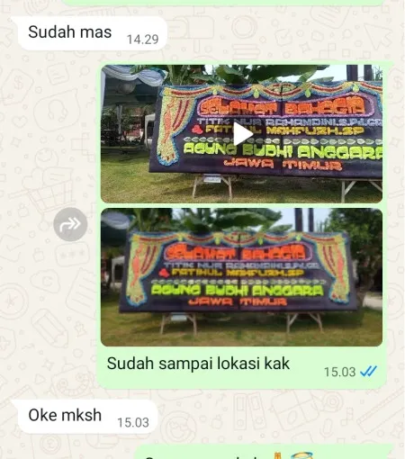 Pengiriman Papan Bunga Karangsari Binong